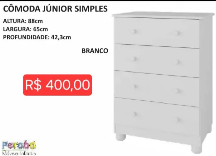 Cômoda Júnior simples (leia a descrição)