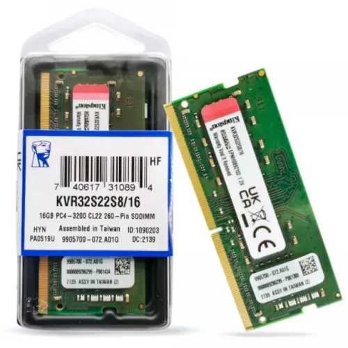 Memoria 16gb DDR4 kingston para Notebook