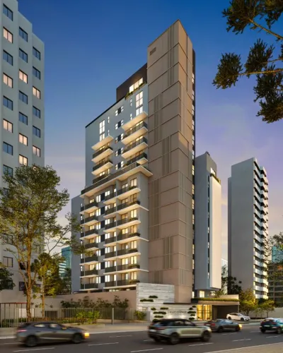 Studio à venda em Curitiba, Água Verde, com 1 quarto, 29,53m²