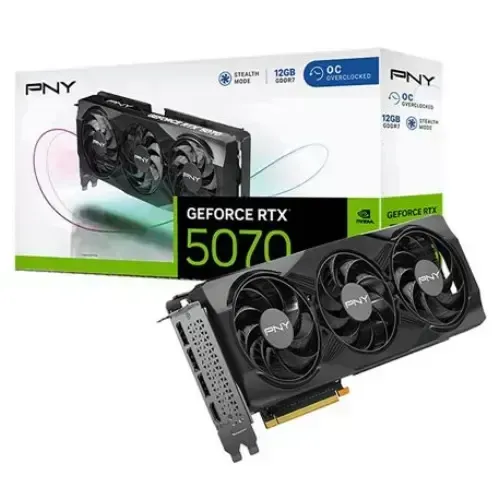 Placa de Vídeo PNY NVIDIA GeForce RTX 5070 OC, 12GB, GDDR7