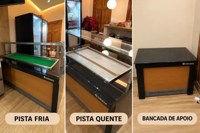 VENDO 3 BANCADAS DE SELF-SERVICE GELOPAR
