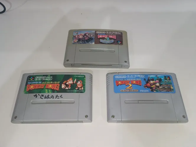 Trilogia Donkey Kong 1,2 e. 3 para Super Famicom
