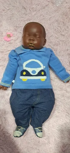 Boneco bebê coleção ninos antigo e raro, molinho igual um bebê