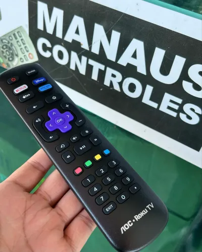 Controle Original Tv Aoc Roku Smart 4K - Promoção