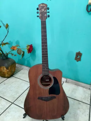 Violão Hofma Folk Eletrico,passo cartão até 18x