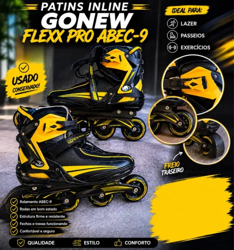 ? PATINS GONEW FLEXX PRO ABEC-9 ?