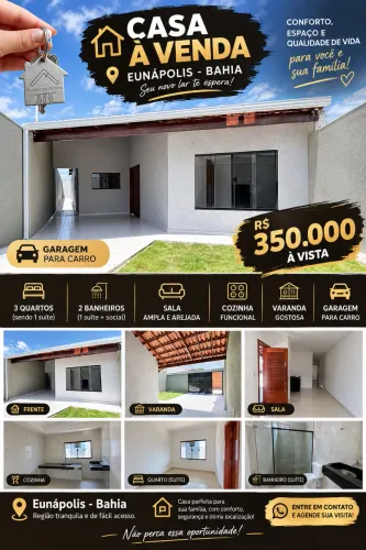 ? CASA À VENDA EM EUNÁPOLIS - BAHIA! ?