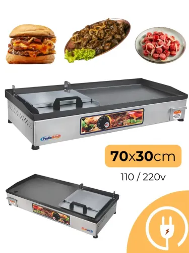 Chapa elétrica com prensa 