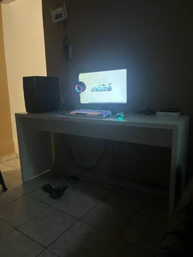 ? Mesa branca para escritório/gamer - pronta para uso! ?