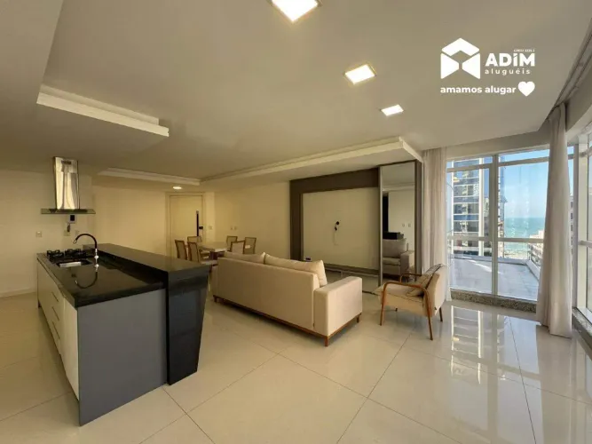 Apartamento com 4 suítes e 3 vagas, no Ed Dubai Tower para locação anual, Meia Praia-Itape