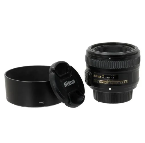 Lente Nikon Af-s Nikkor 50mm F/1.8g C/ Parasol E Bag