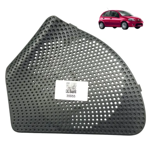 Tela Alto Falante Porta Traseira Direita Citroen C3 2005 06 Preto