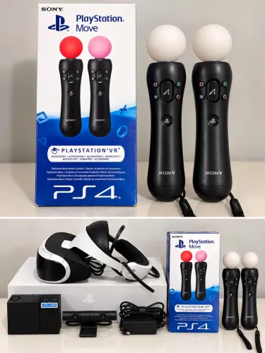 Kit PlayStation VR PS4 Completo + 2 PS Move + Câmera + Caixa