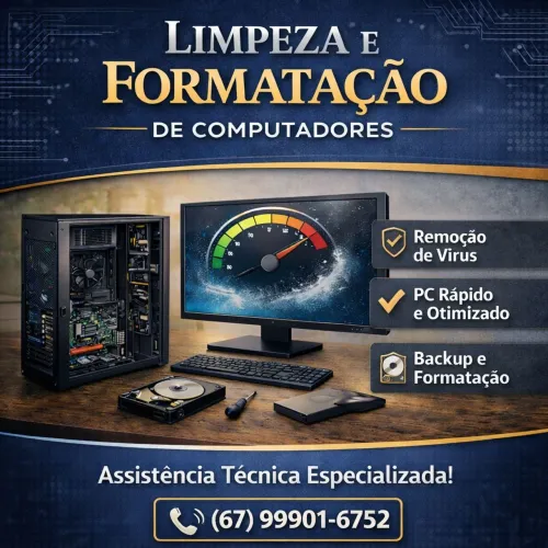 Formatação e Limpeza de Computadores