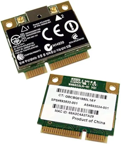 Placa de rede Realtek RTL8191SE mini PCI Express