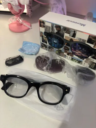 Óculos Inteligente Microwear W AI 3 Original NOVO NUNCA USADO - Câmera HD + Áudio + IA