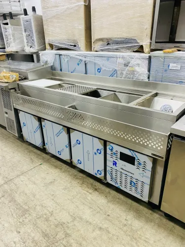 Balcão Bar refrigerado 03 portas Referencial Inox