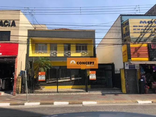 sobrado comercial para venda e locação, rua benjamin constant, centro, suzano