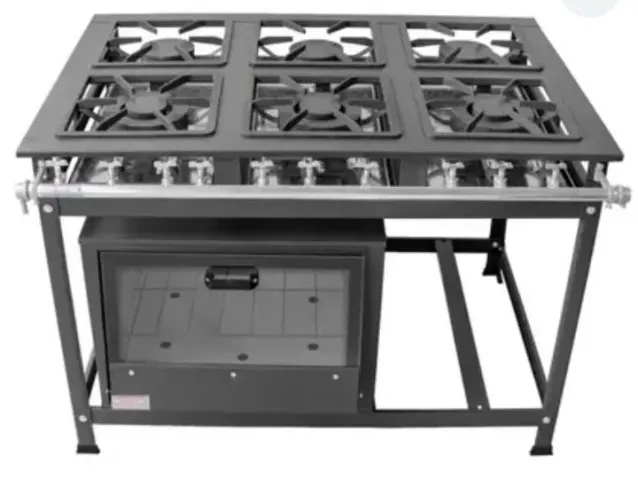Fogão industrial 6 boca com forno