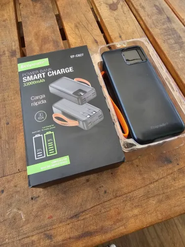 Power Bank Ecopower 33.000mAh - Completo e Pouco Usado