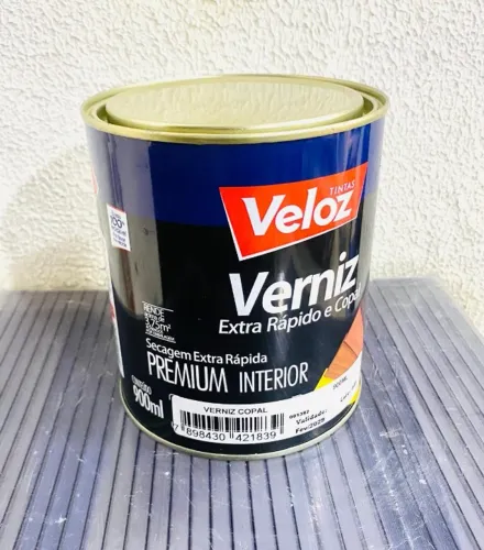 Verniz copal incolor para madeira 900ml Veloz