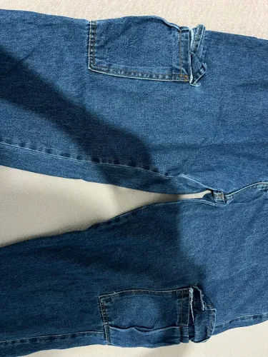 Calça cargo azul