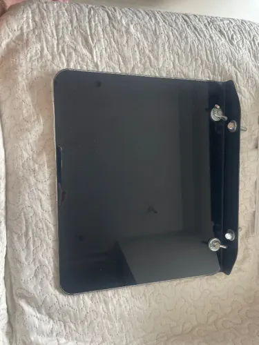 Suporte/ prateleira em vidro preto 25x30 cm uso geral