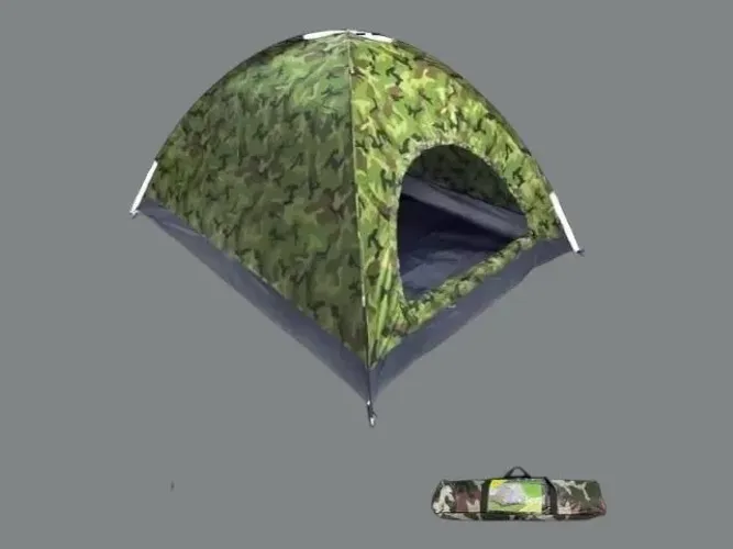 Barraca de Camping Camuflada 6 Lugares - Montagem Rápida e Fácil (Nova)