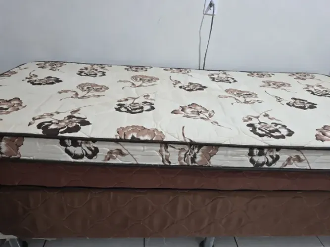 Cama Box Solteiro OrtoLar Ortoclassic Mola + Colchão