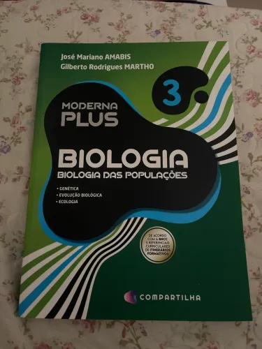 Livro de Biologia 3 ano moderna plus