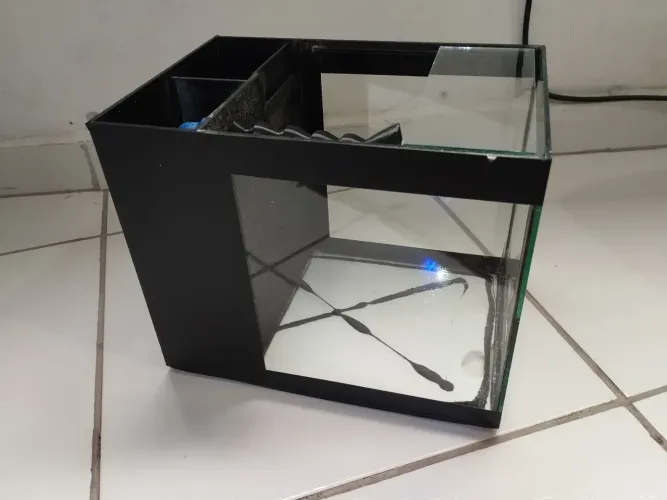 Aquário 23x20x28cm Sump Traseiro