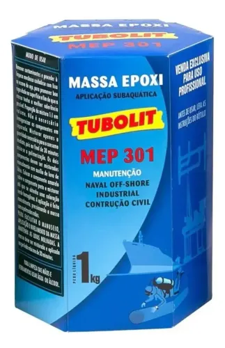 Massa Epoxi Tubolit Mep 301 1kg Reparo Subaquático Poliamida