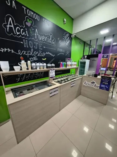 Balcão de Atendimento + Buffet Self-Service para Açaí e Sorvetes