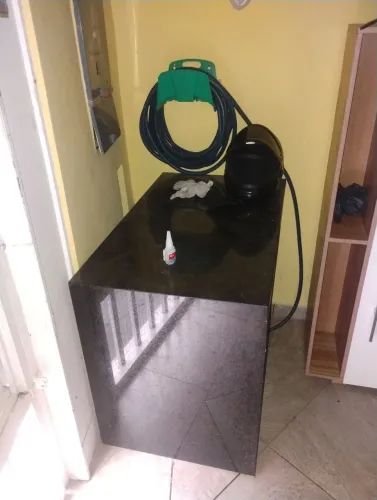 Bancada de mármore preto são Gabriel 