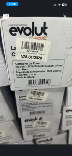 Cartucho para impressora recarregavel