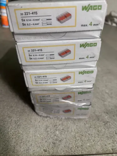 Conector de emenda de 5 vias (12 Caixas fechadas no plástico )