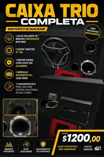 SOM AUTOMOTIVO/ CAIXA TRIO