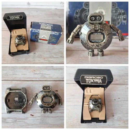 Digirobo Tokima (Popy Bandai) 1983 - Robô, Berço e Caixa Original