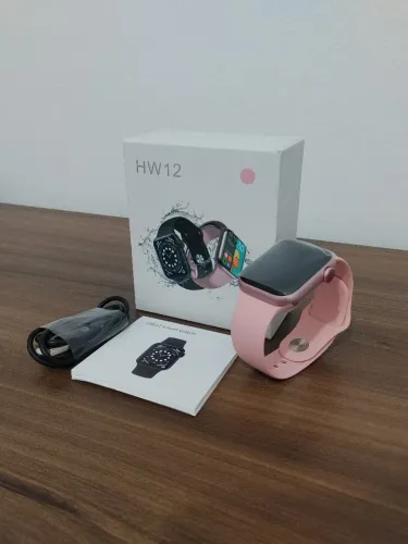 Relógio Smartwatch Rosa Completo - Novo