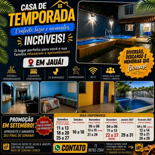 Casa de temporada em Jaua