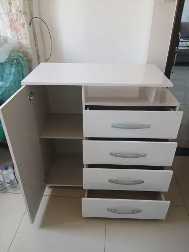 Cômoda MX Móveis Londrina 1 Porta 4 Gavetas - Mx Moveis