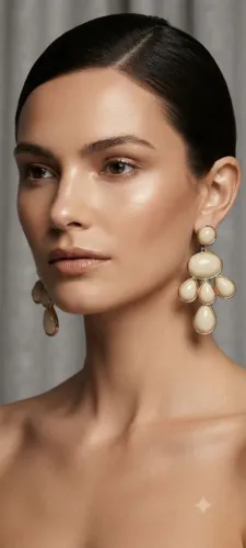 Brincos com pedras naturais banhados a ouro 18k