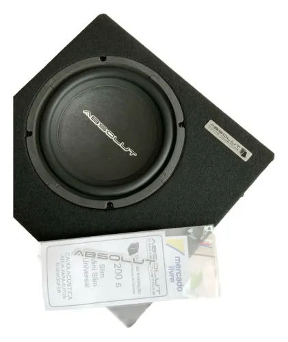 Caixa Subwoofer Slim com amplificador 