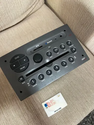 Rádio Original Gm Cdp3700 Bluetooth Vec/ast/zaf Com Código.