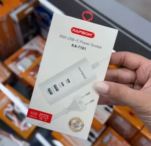 Carregador 4 em 1 com Tomada NOVO