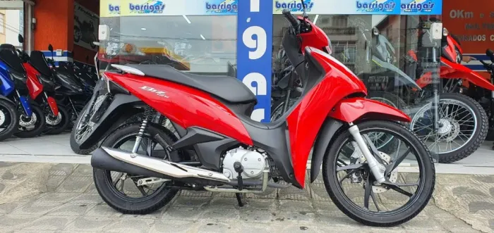 Honda Biz 125i 2023 Vermelha Baixo Kms Único Dono