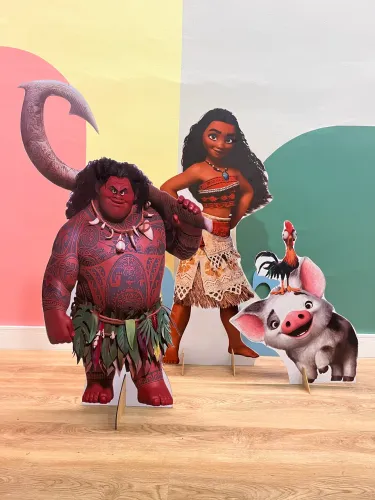 Kit Decoração Festa Moana - 4 peças MDF