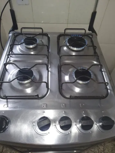 Fogão consul cor inox 4 bocas