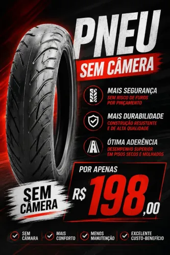Pneus novos 90-90-18 Sem câmera