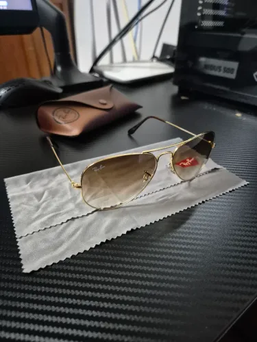 Óculos Ray-Ban Aviator Gradient Ouro/marrom
